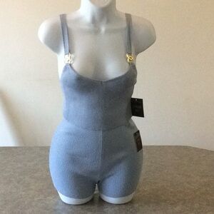 ribbed knit cropped tank top and short set